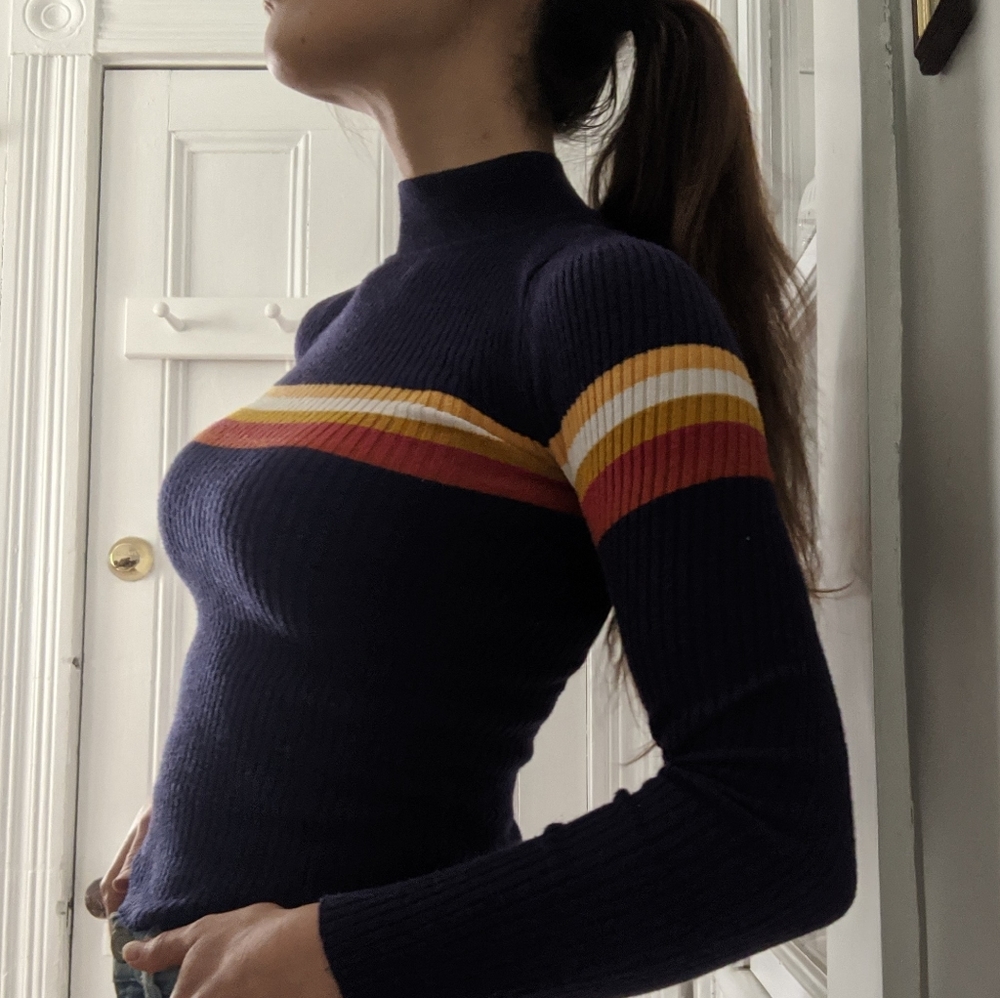 Retro Colorblock Sweater